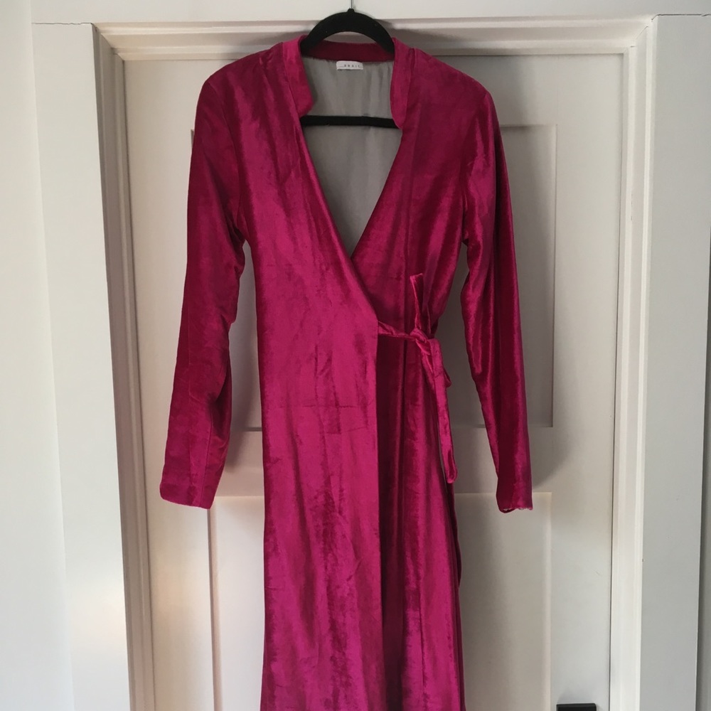 Krait Velvet Robe Coat - image 1